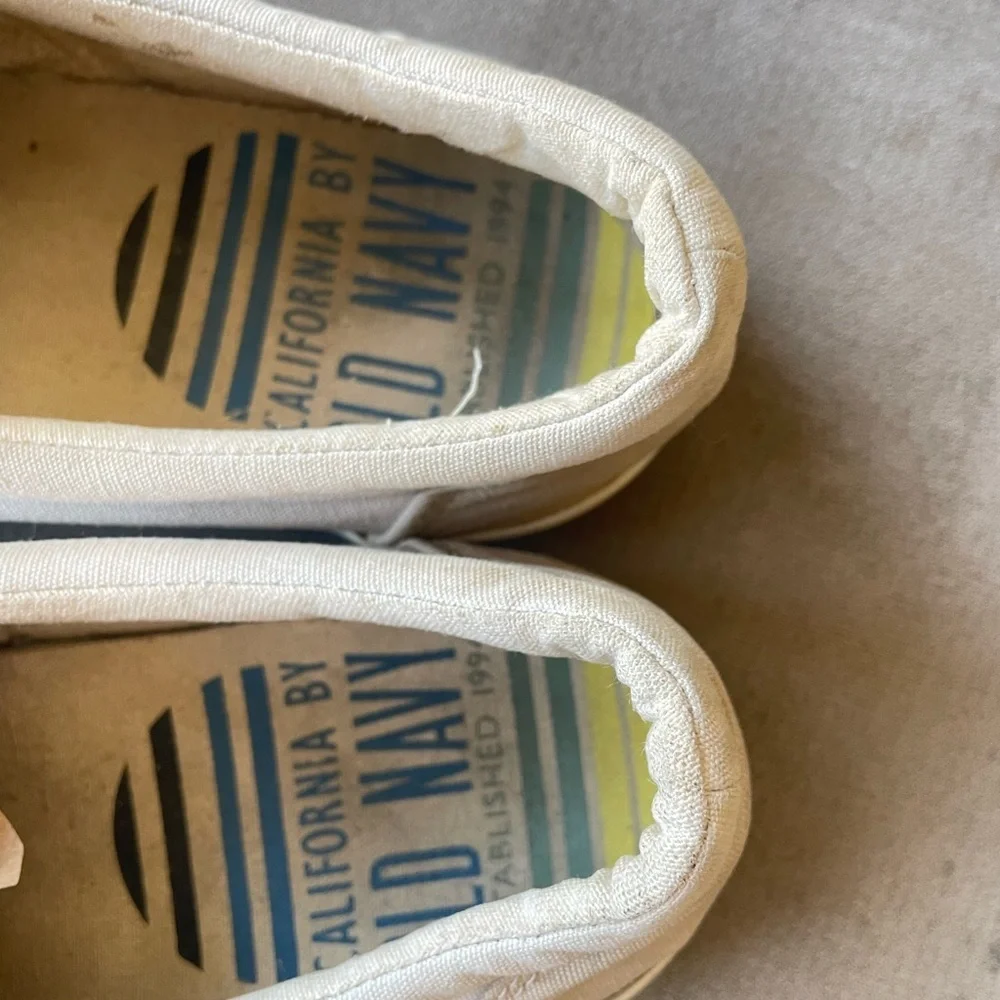 Old navy  Men's Cream Slip-On Shoes